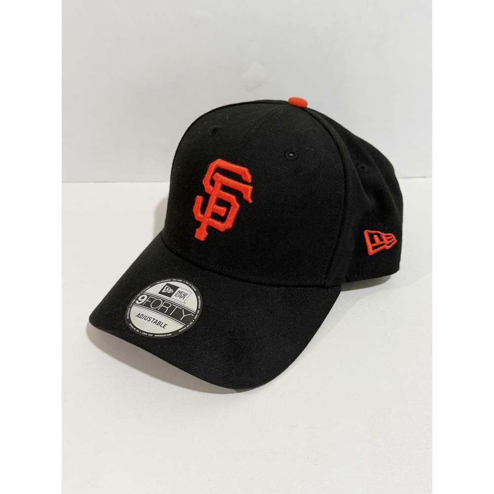 New Era 9FORTY San Francisco Giants MLB Baseball Cap Hat Black Orange Adjustable